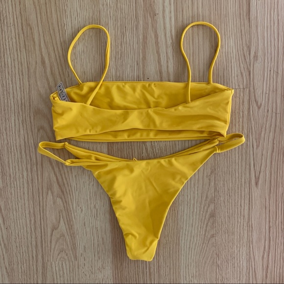 Koana Swimwear Yellow top and bottoms - Picture 2 of 2